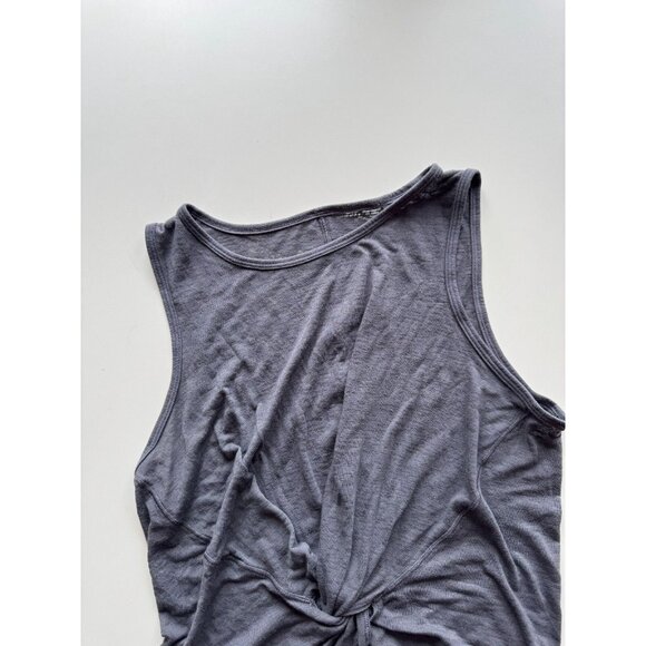 LULULEMON Breeze Through Nebula Grey Burnout Jersey Cropped Twist Tank, Size S - Picture 7 of 12